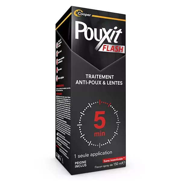 Pouxit Flash Lotion Spray Anti-Poux et Lentes 150ml
