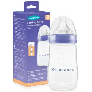 Lansinoh Baby Bottle with Natural Wave Teat 240 ml