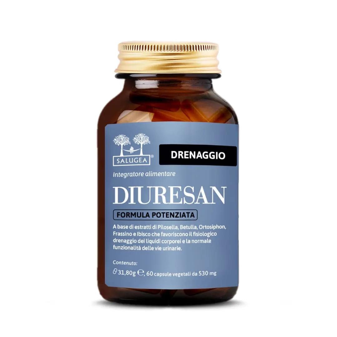 Salugea Diuresan Formula Potenziata Integratore Drenaggio dei Liquidi 60 Capsule