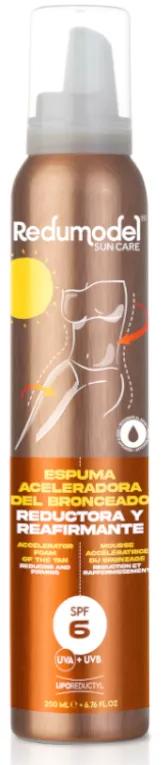 Redumodel Espuma Aceleradora del Bronceado Reductora y Reafirmante SPF6 200 ml