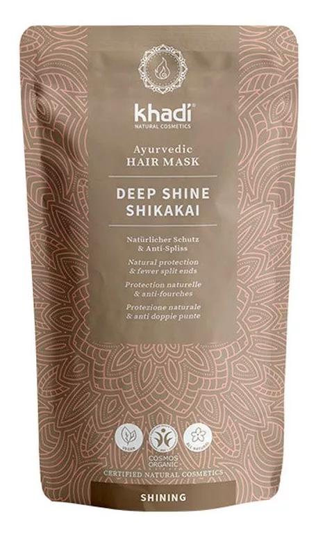 Khadi Shikakai Máscara Capilar em Pó Brilho Profundo 50g