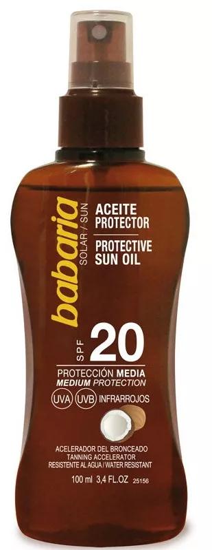 Babaria Aceite Protector Solar SPF20 Coco 100 ml
