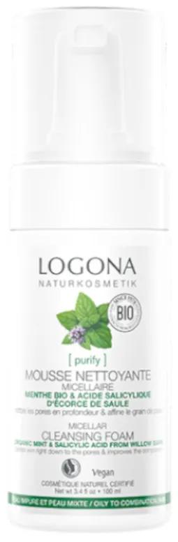Logona BIO Mousse Nettoyante Purifiante Menthe 100 ml