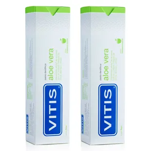 Vitis Aloe Vera Toothpaste Apple and Mint Flavor 2x100 ml