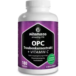 Vitamaze OPC Grape Seed Extract + Vitamin C 180 Capsules