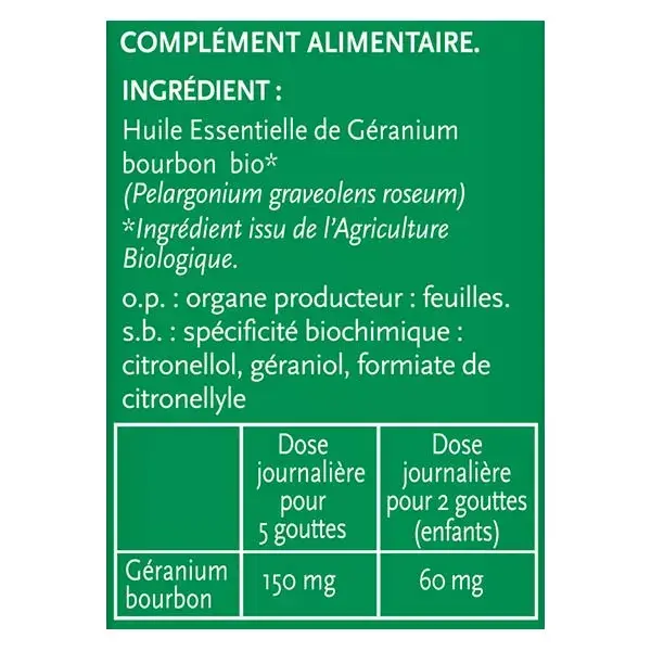 Fragancia geranio esencial de Phytosun Aroms aceite 10ml