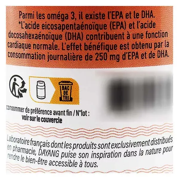 Dayang Oméga 3 EPA18 DHA12 180 capsules
