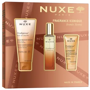 Nuxe Christmas Box Prodigious Huile Oil 100ml + Duschöl 100ml + Prodigious Candle 70gr