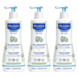 Mustela Gel Lavant Doux Lot de 3 x 500ml