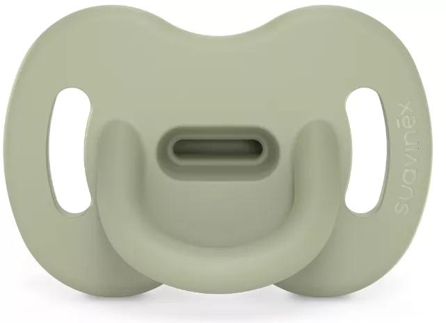 Suavinex Schnuller Ganzsilikon Physiologischer Sauger Sx Pro 6-18m Essence Green