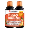 Forté Pharma TurboDraine Thé Pêche Draineur Minceur Elimination Lot de 2 x 500ml