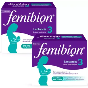 Femibion ​​​​3 Frauen, die stillen und schwanger sind, Multivitamine mit Folsäure, 2x28 Tabletten und 28 Kapseln