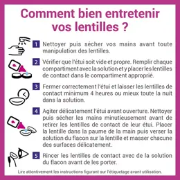 Dacryo Solution d'Entretien des Lentilles 6 en 1 Nettoie Désinfecte 360ml