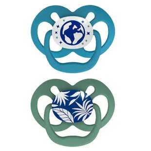 Dr. Brown&#39;s Advantage Reversible Nighttime Pacifier Assorted 6-18m 2 pcs