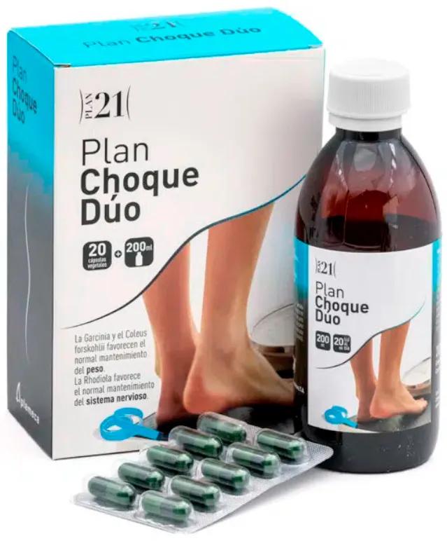 Plameca Plan Shock Duo 20 Capsule Vegetali + 200 ml