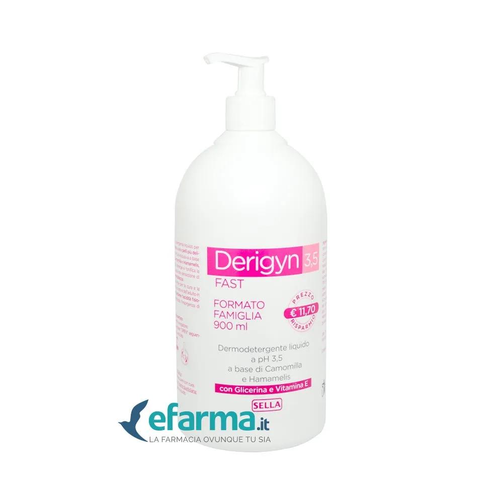 Derigyn Fast 3.5 Detergente Liquido Intimo Formato Famiglia 900 ml