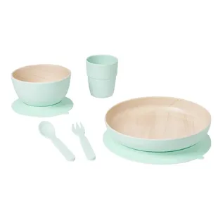 Saro Nordic Melamine Mint 5 Piece Dinnerware Set