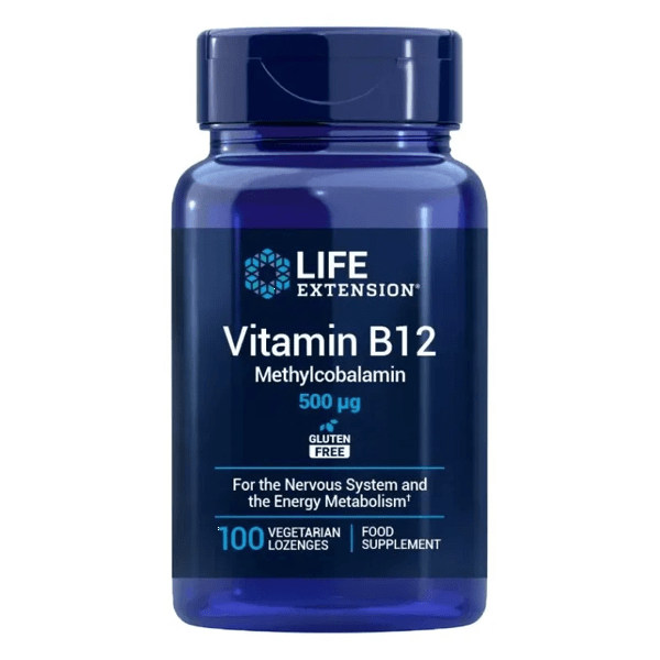 Life Extension Vitamin B12 500 mcg 100 Pastillas Vegetarianas
