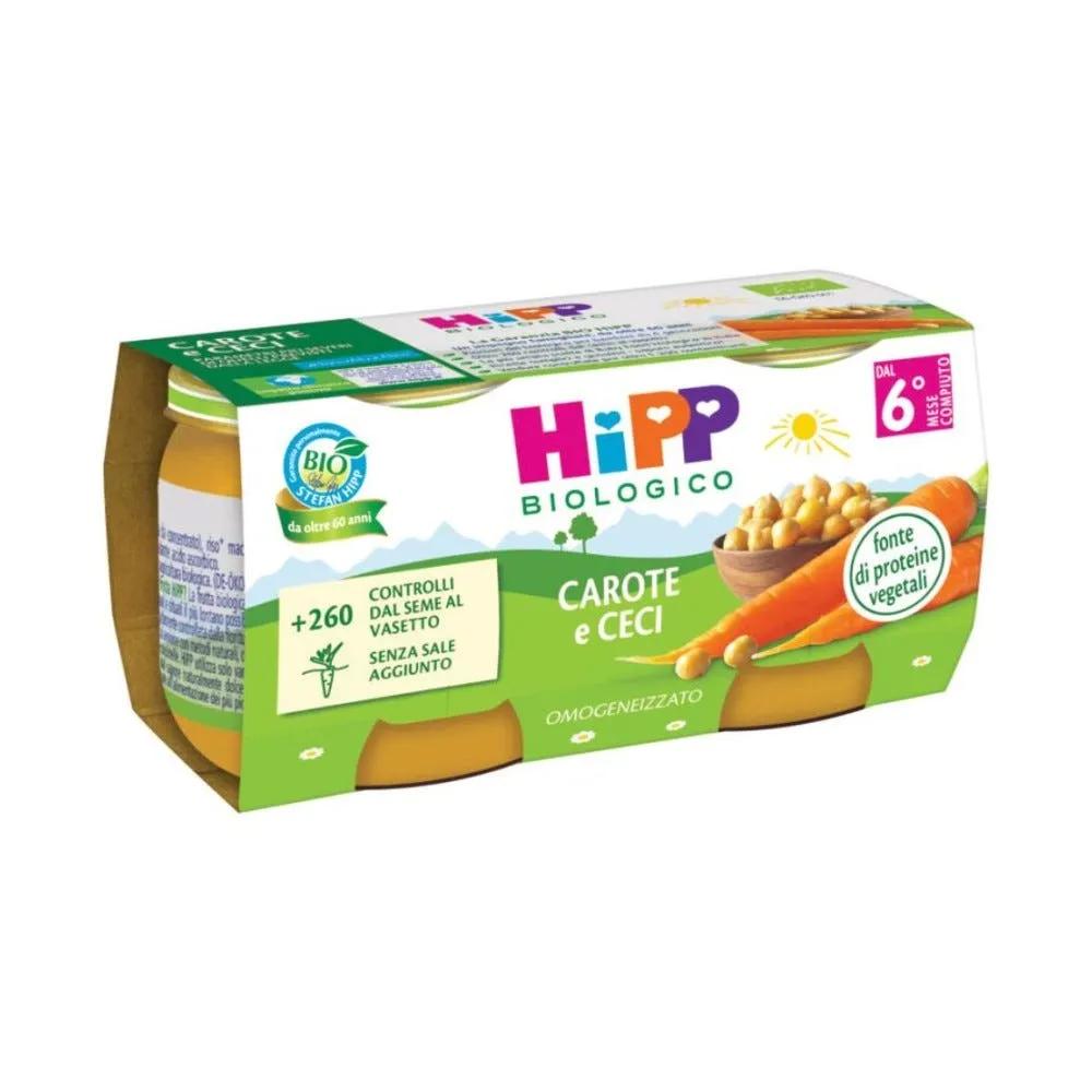 Hipp Bio Omogenizzato Carote E Ceci 2 Pezzi X 80 G