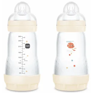 MAM Easy Start Anti-koliek Fles Medium Flow Neutral Bright 2-4m 2x260 ml