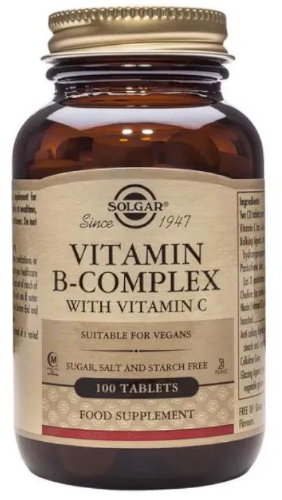 Solgar B-COMPLEX + VIT. C 100 tabletten