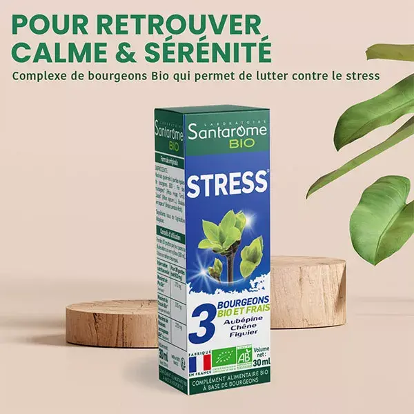 Santarome Bio Stress Complex with 3 Fresh and Organic Buds 30ml