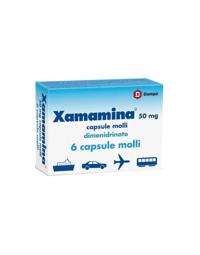 Xamamina 50 mg Dimenidrato Antiemetico 6 Capsule Molli