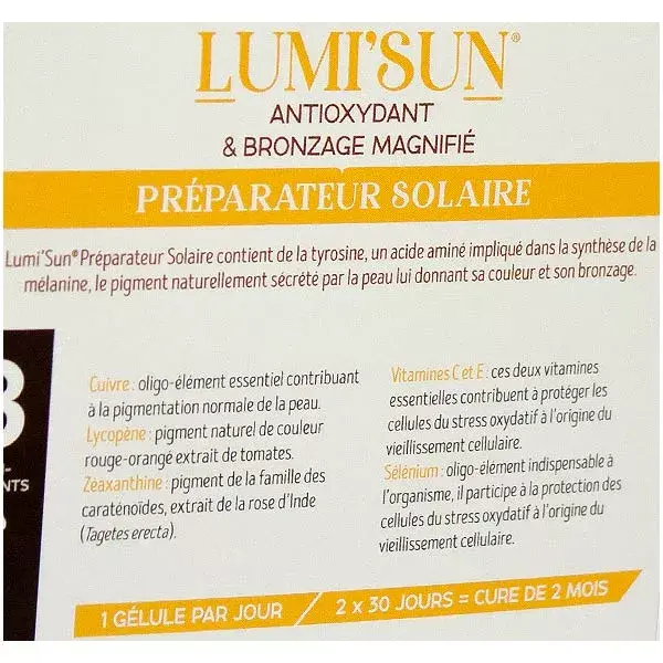 Nat & Form Lumi'Sun Préparateur Solaire Duo 60 gélules