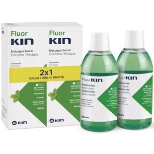 Kin Fluorkin Enjuague Diario Menta 2x500 ml