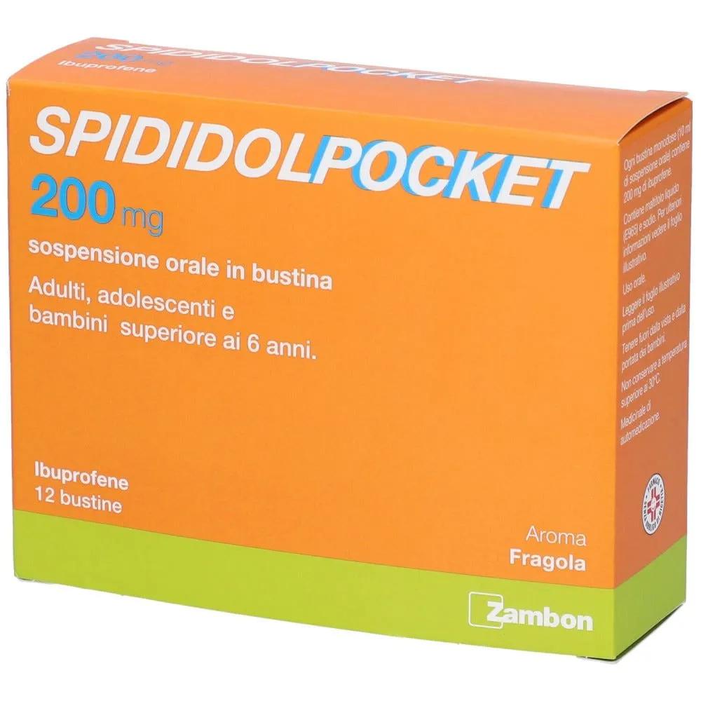 Spididol Pocket 200mg Per il trattamento del dolore 12 Bustine