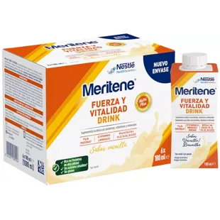 Meritene Bebida Força e Vitalidade Sabor Baunilha 6x180 ml