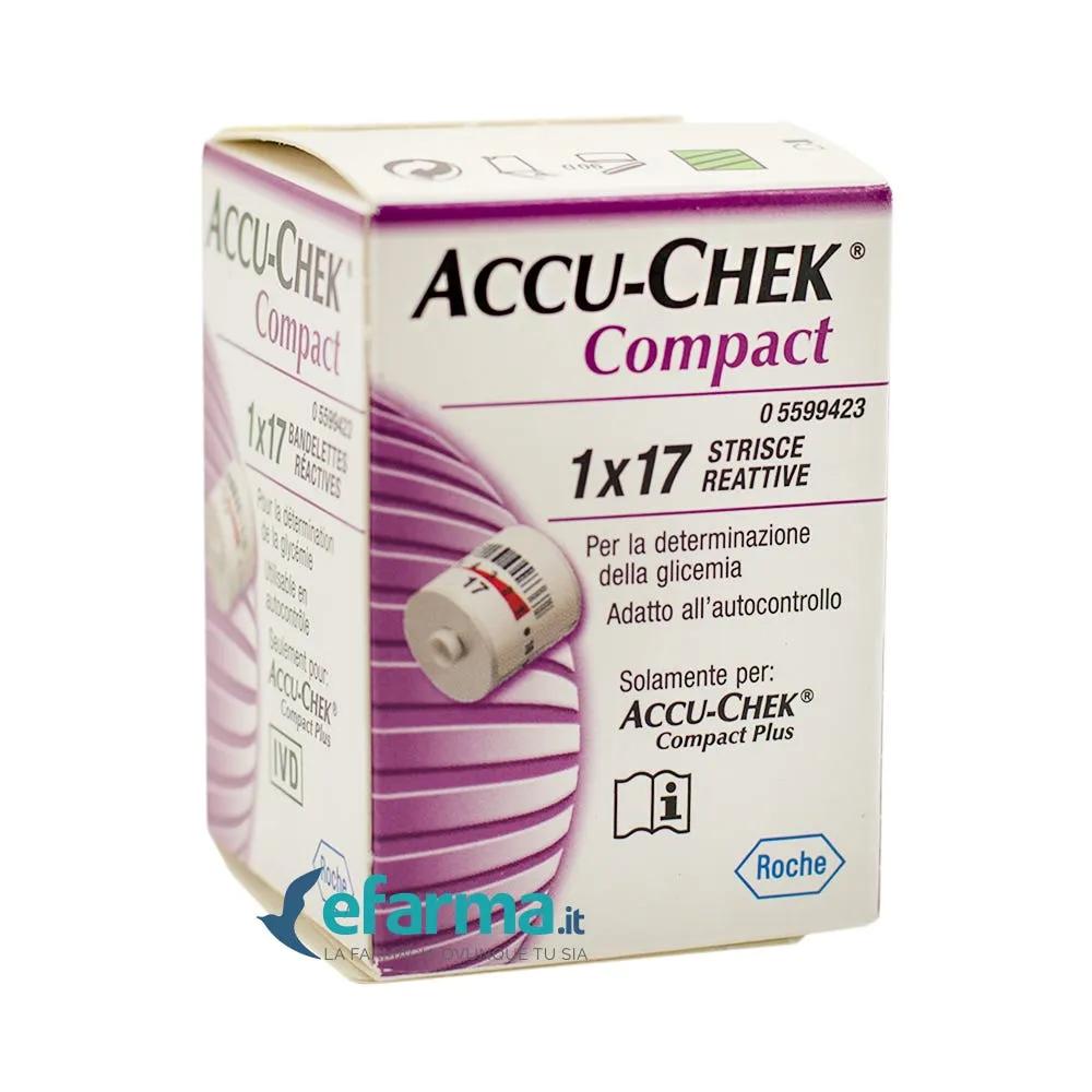 Accu-Chek Compact Strisce Reattive Glicemia 17 Pezzi