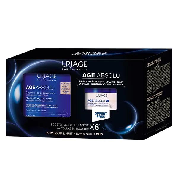 Uriage Age Absolute Crema Redensificante de Rosas 50ml + Set de Mascarilla de Noche 15ml gratis