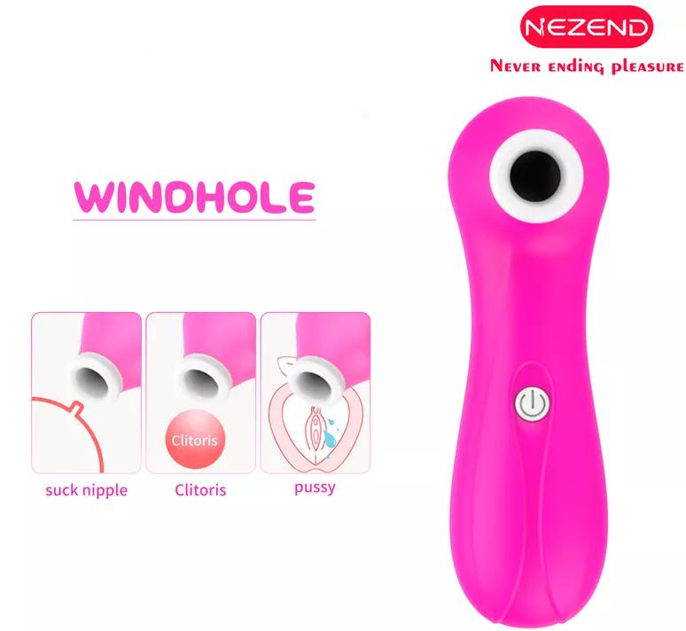 Nezend Windhole Vibrator en Sucker paars