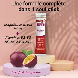 MAG 2 Stick Magnésium et 6 Vitamines B Nervosité Fatigue 30 sticks