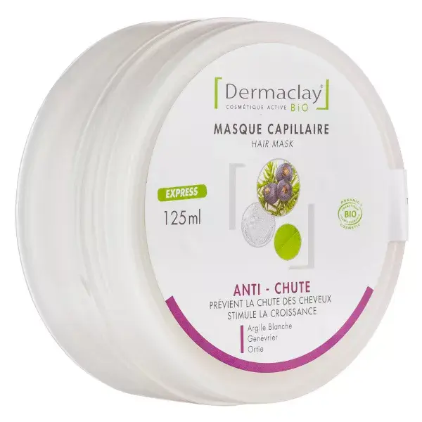 Dermaclay Soin Capillaire Masque Anti-Chute Bio 125ml