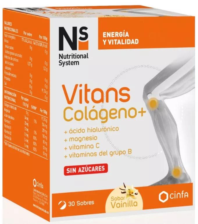 NS Vitans Colágeno+ Vainilla 30 Sobres