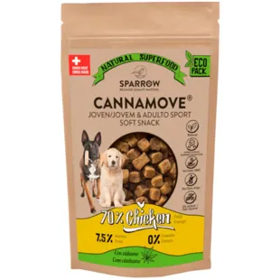 Sparrow Cannamove Soft Snacks Chicken with Hemp Young and Adult Dogs 200 gr
