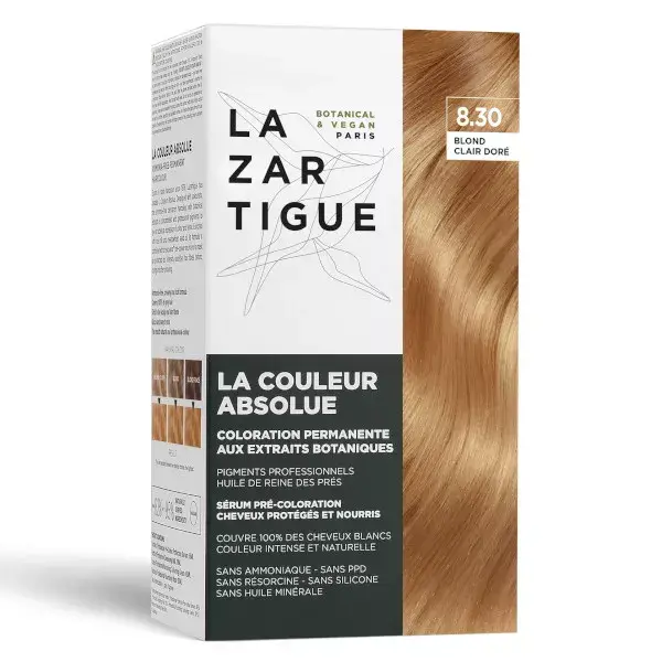 Lazartigue Couleur Absolue Coloration Blond Clair Doré 8.30