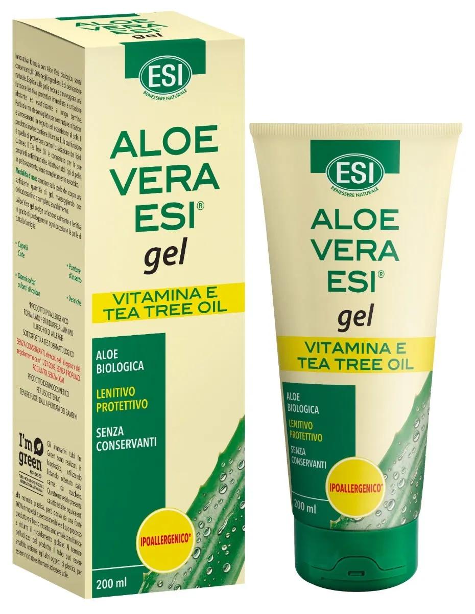 Esi Aloe Vera Gel Con Vitamina E e Tea Tree Oil 200 ml