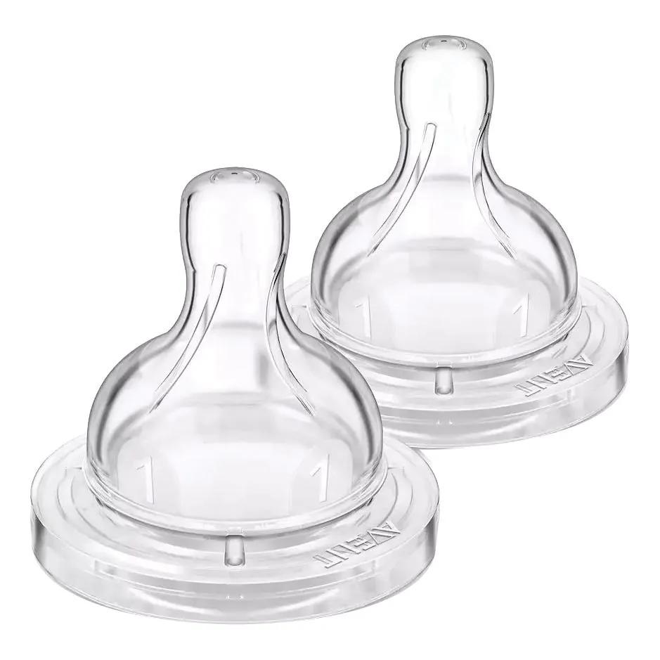 Avent Tettarelle Prime Poppate 1 foro 2 Pezzi