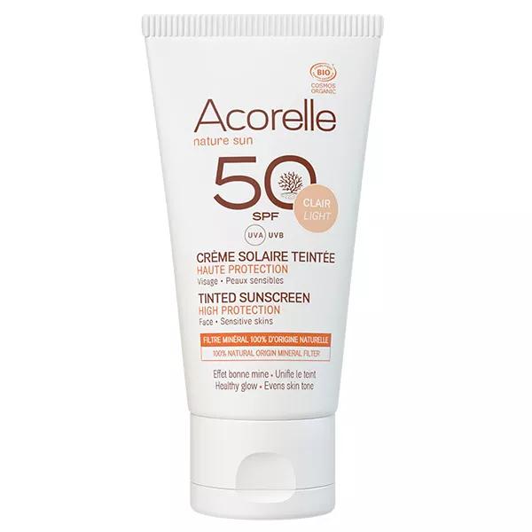 Acorelle Nature Crema Solar Color Claro SPF50 Bio 50ml