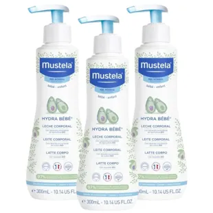 Mustela Hydra-Baby Bio-Avocado-Körperlotion 3 x 300 ml