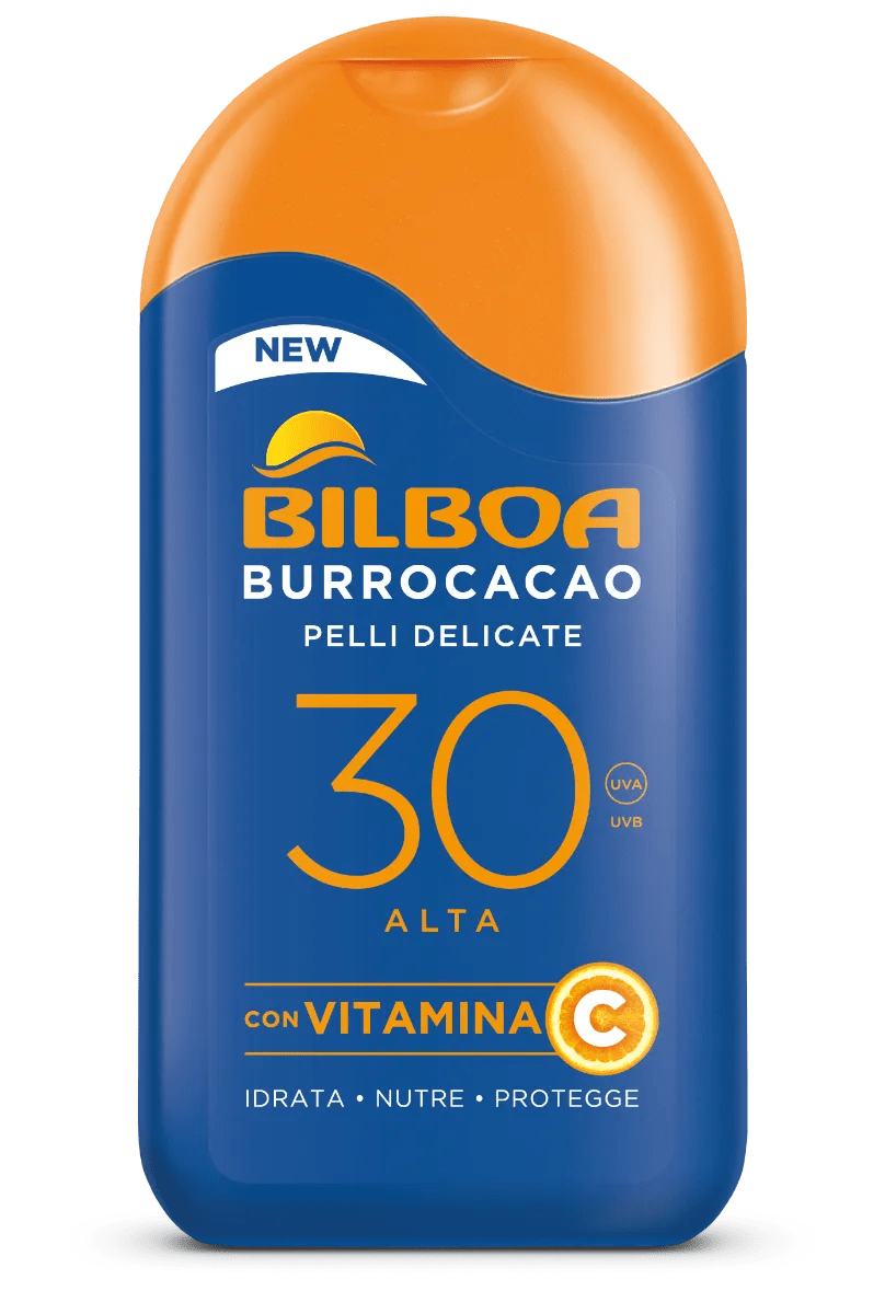 Bilboa Burrocacao Latte Solare Corpo Per Pelli Delicate SPF30 200 ml