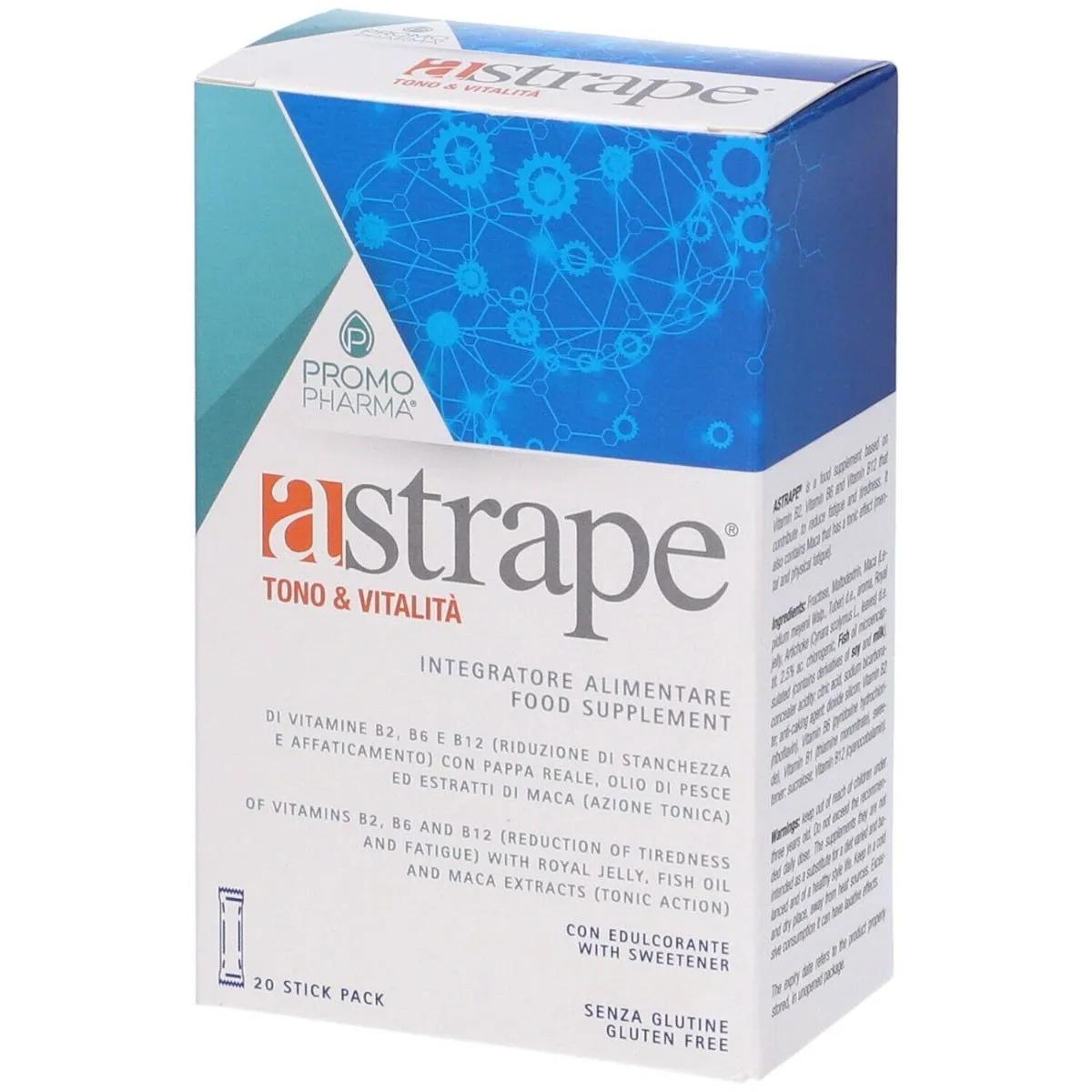 Astrape Tono e Vitalità Integratore Per Stanchezza ed Affaticamento 20 Stick Pack