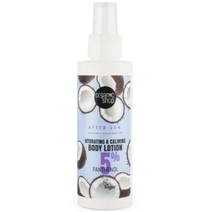 Organic Shop Aftersun Kokosnuss- und Panthenol-Feuchtigkeits-Körperlotion 5 % 150 ml