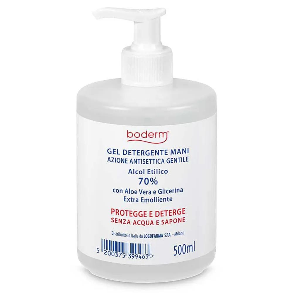 Gel Igienizzante Mani 500 ml Boderm Antisettico con Dispenser