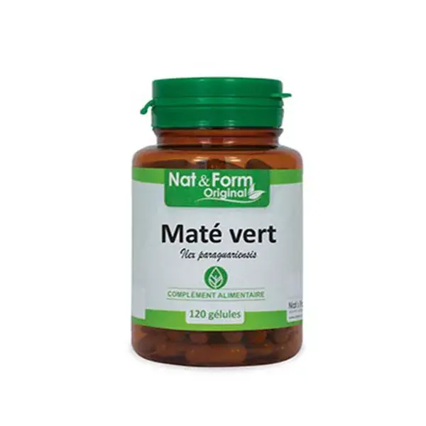 NAT & Form naturally Maté green 200 capsules
