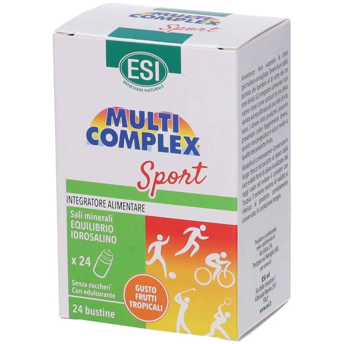 Esi Multi Complex Sport Integratore Sali Minerali 24 Bustine