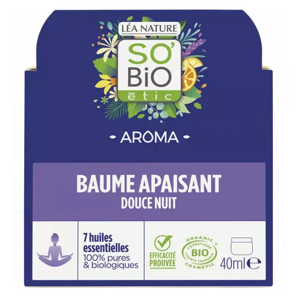 So'Bio Étic Aroma Baume Détente Sommeil Bio 40ml